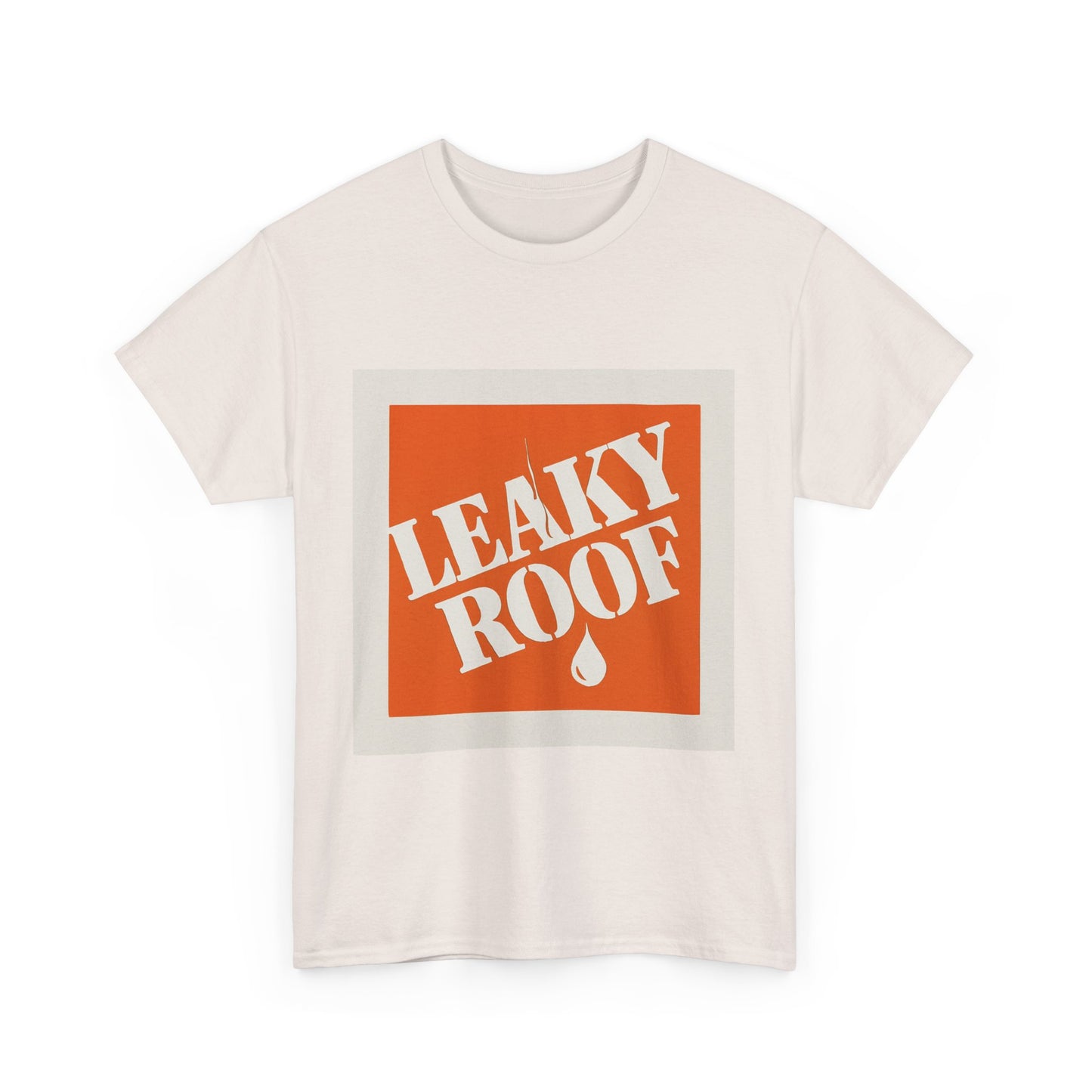 Leaky Roof Grey Tee