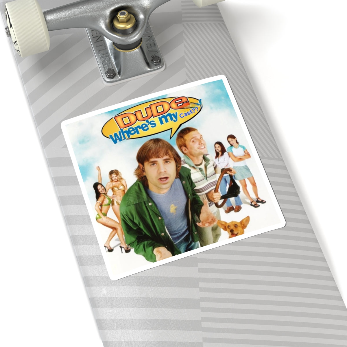 Dude Where's My Cast? Commemorative Stickers