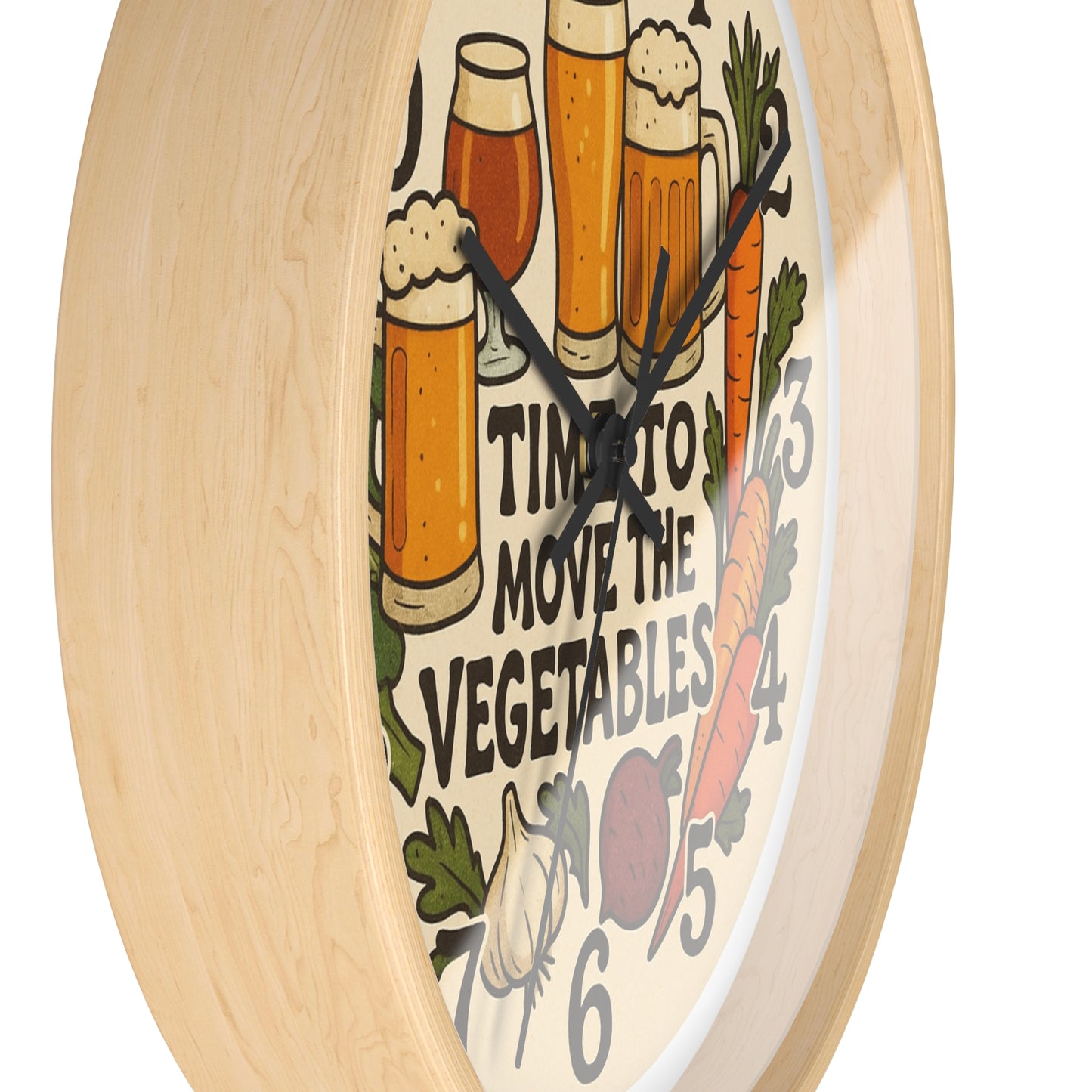 Moving Veggies Clock