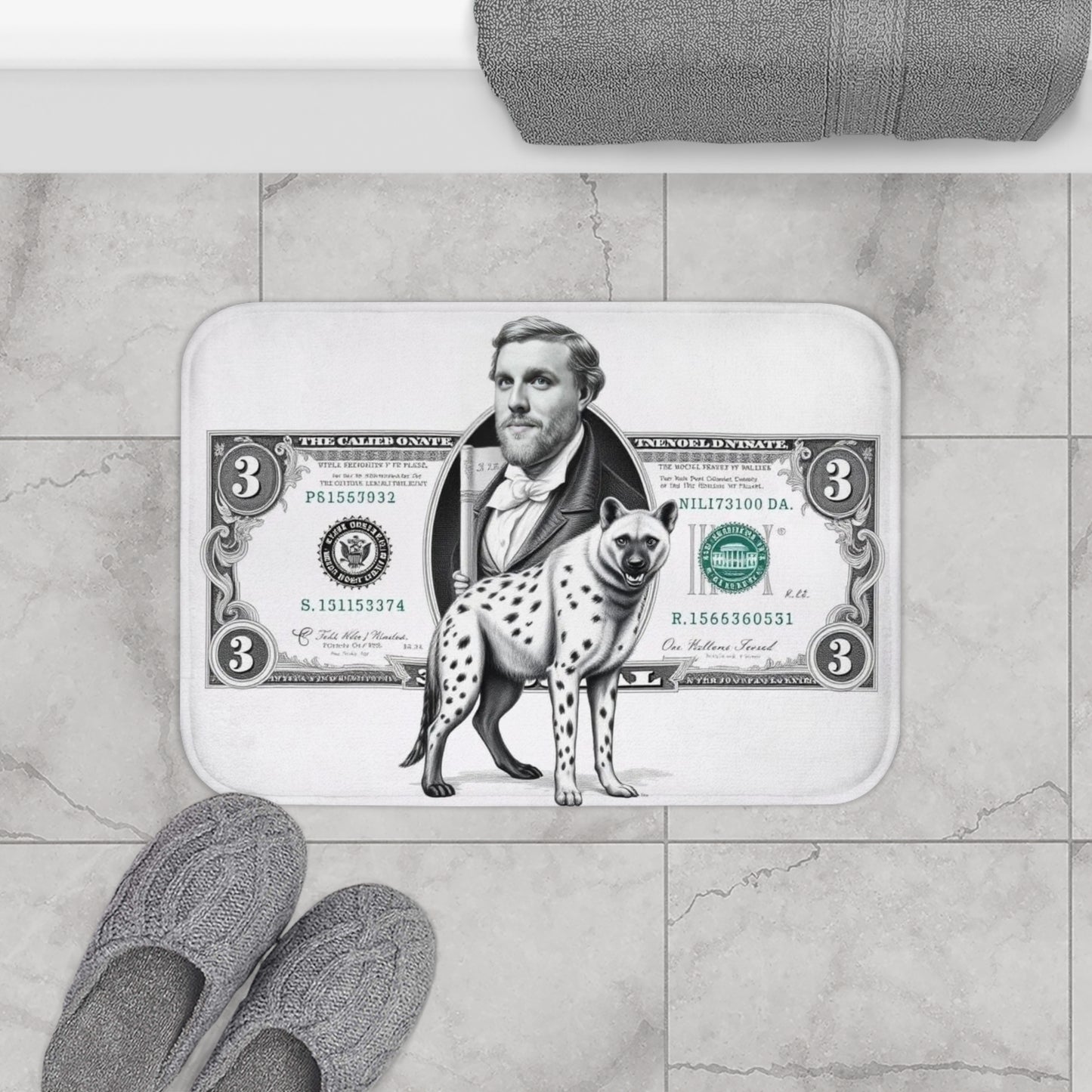 3 Dollar Bill Bath Mat