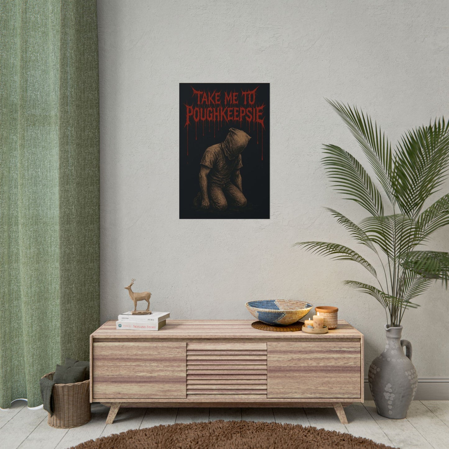 Dark Themed Rolled Poster - "Take Me to Poughkeepsie"