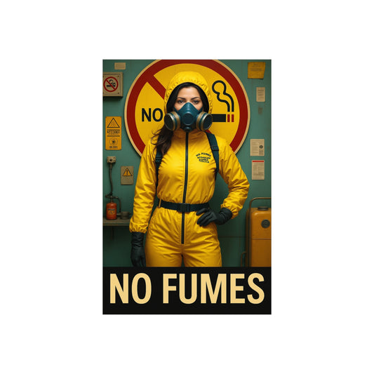 No Fumes Foam Board Sign
